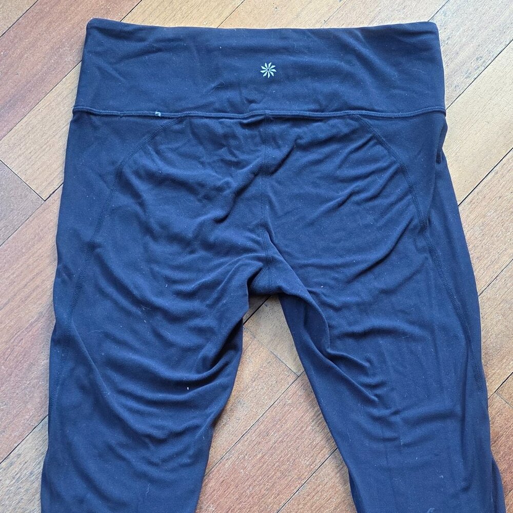 Athleta Navy Nylon/Spandex Leggings Size MT - Picture 12 of 15